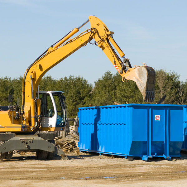 can i request a rental extension for a residential dumpster in Rock Creek WV